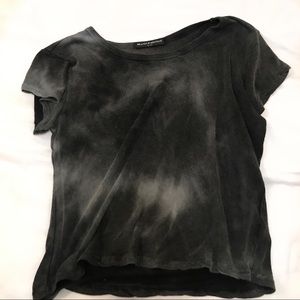 Brandy Melville Black TyDye Tee